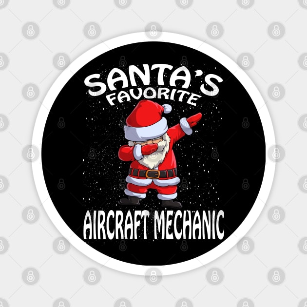 Santas Favorite Aircraft Mechanic Christmas Magnet by intelus